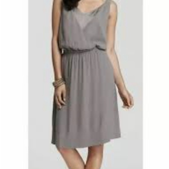 Eileen Fisher Grey Silk Sleeveless Dress Size XL - Picture 3 of 13